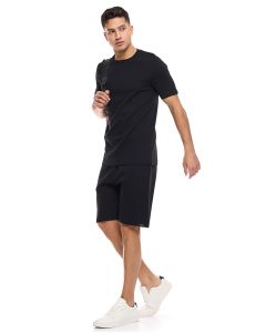 Textured Shorts with Drawstring Waist